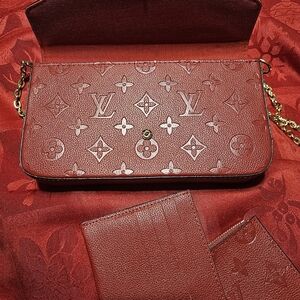 Red Fashion Design Monogram Women's Wristless